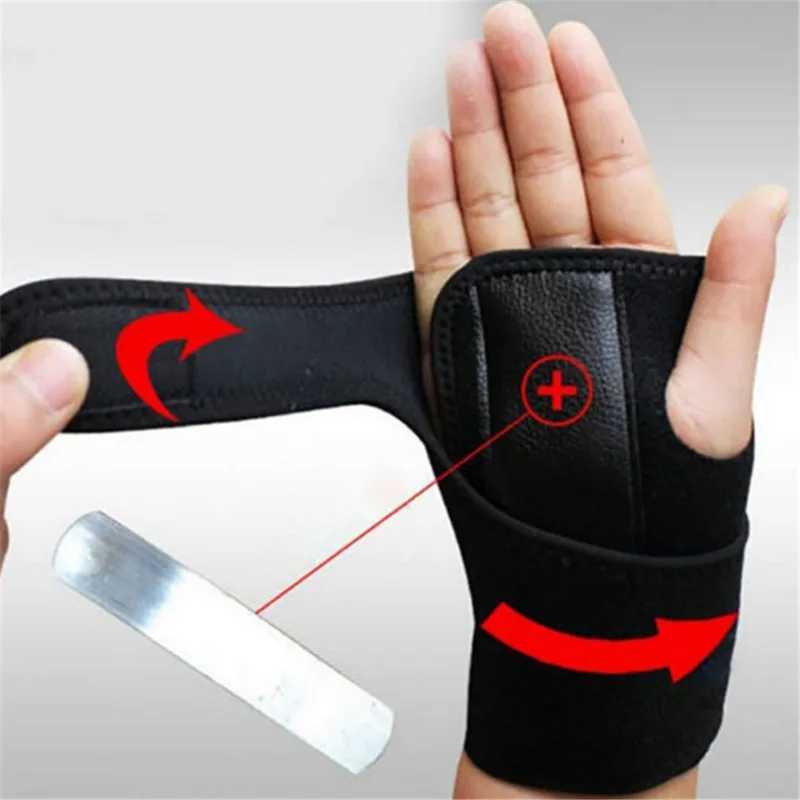 Wrist Support Splint Sprains Arthritis Band Belt Wrist Support Brace Wristband Carpal Tunnel Support Thumb Wrist Pain Hand Bandage Black Glove z240913