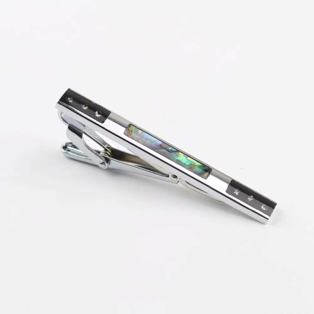 Jewelry Cute Glass Metal Ties Clips Gentlemen Classy Necktie Tie Clip Pin Shell ClampX240914