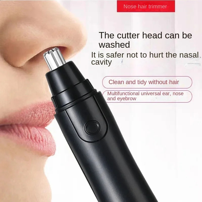 Electric Nose Hair Trimmer Implement Shaver Clipper Men Women Ear Neck Eyebrow Man Clean Trimer Razor Remover Kit 240911