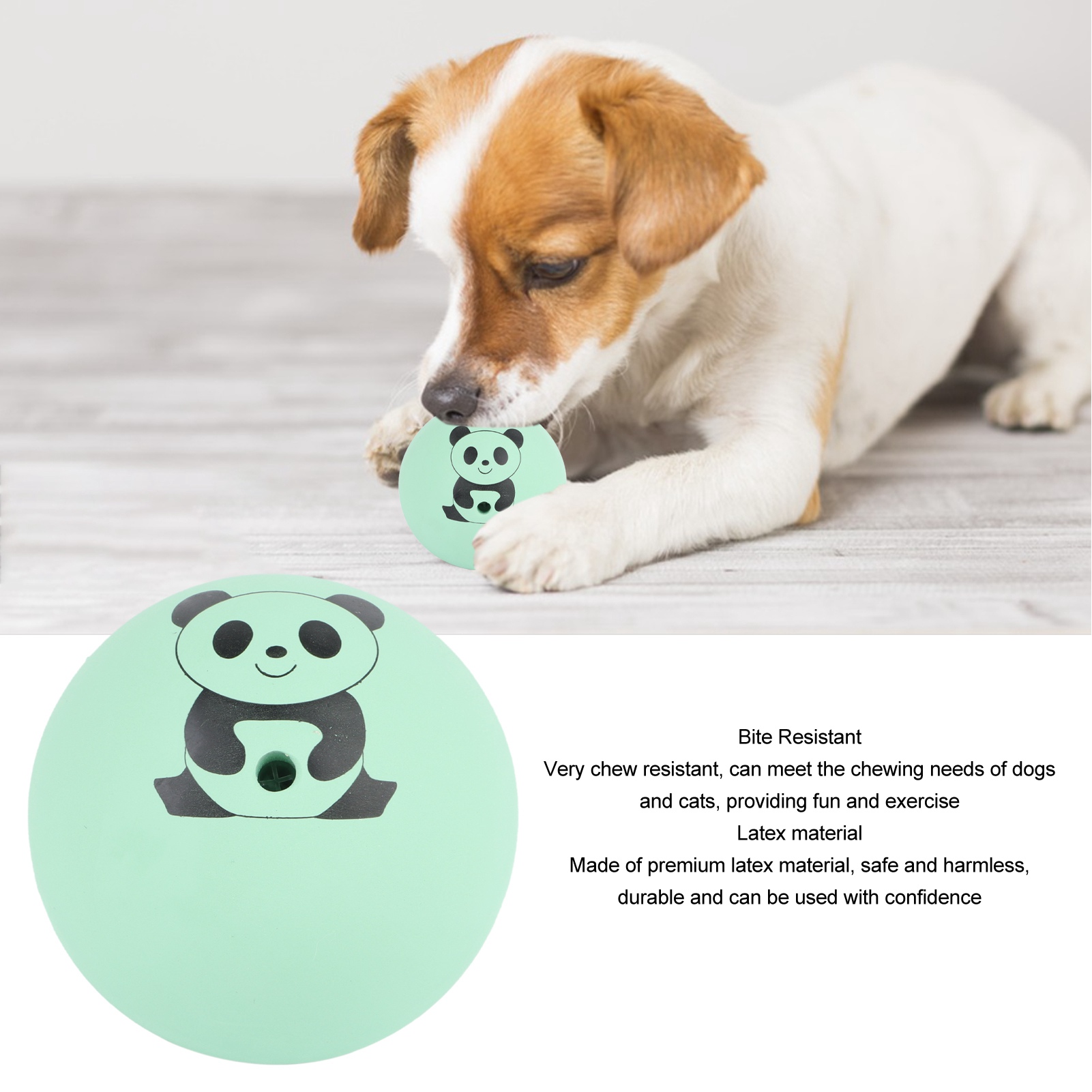 Squeaky Dog Toy Balls Latex Bite Resistant Interactive Smooth Pet Toys For Cat Dog 2.0in