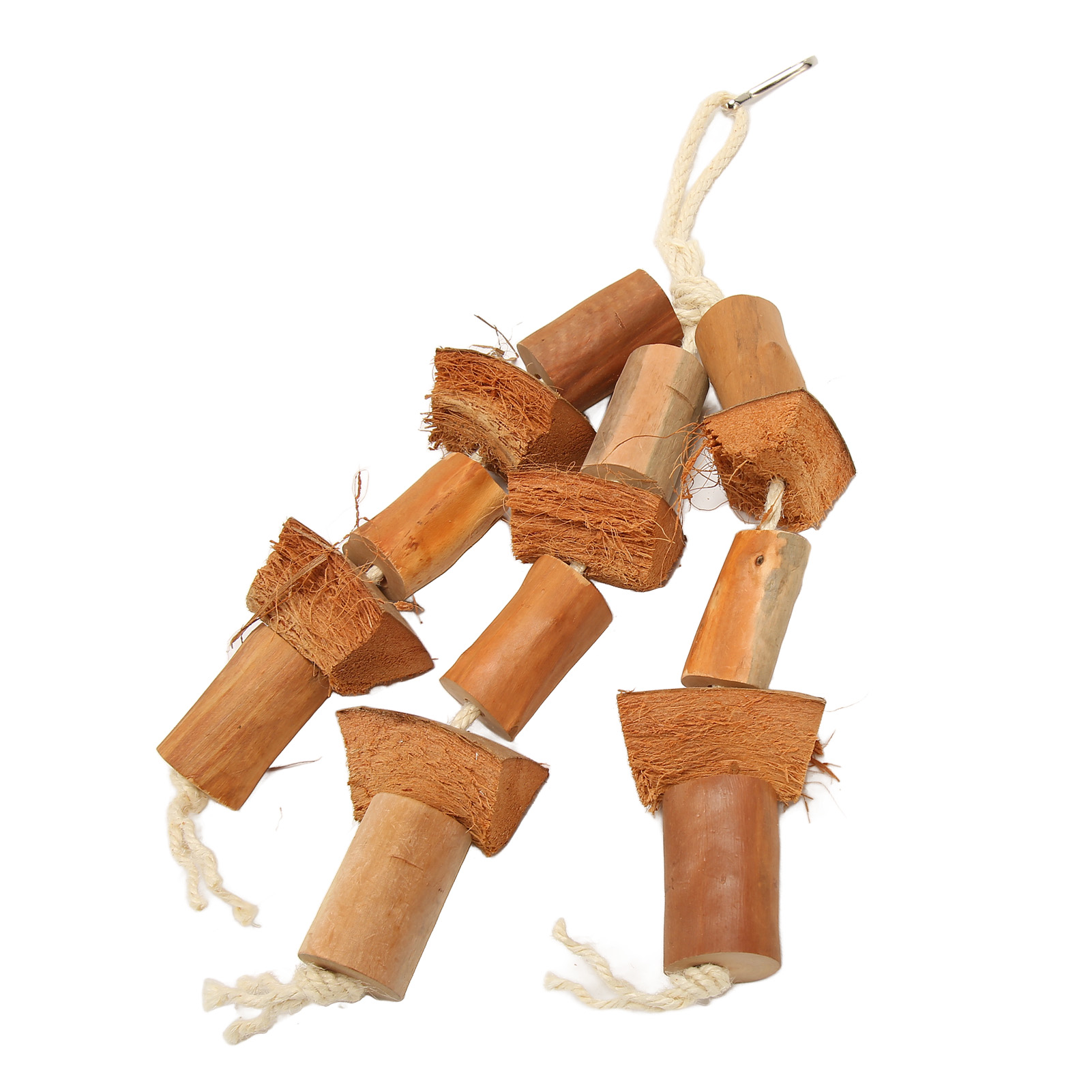 Bird Chewing Toys Logs Coconut Shell Beak And Claw Grinding Parrot Cage Toys For Conures Cockatiels Budgie Lovely Birds