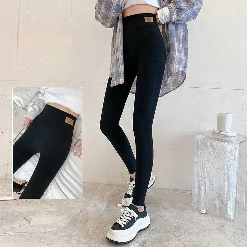 Tights High-waisted Stretch High-waisted Yoga Leggings Athletic Tights Warm Womens Running Pants Sexy Hip Lift PantsX240914