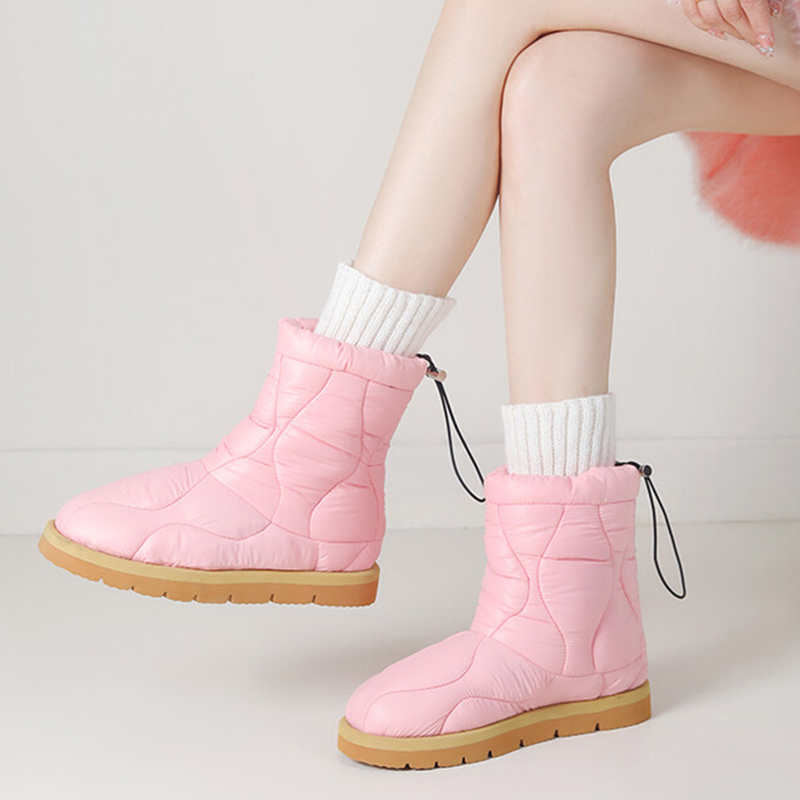 JOZHAMTA Size 33-43 Women Snow Platforms Round Toe Confortable Casual Outdoor Ladies Ankle Boots Winter Warm Shoes Woman