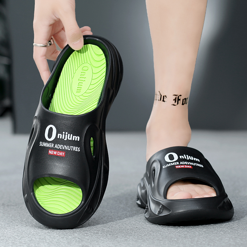 New Men Slippers Indoor Outdoor Sandals Beach Thick Sole Slides Mens Casual Shoes Women Flip-flops Home Slippers Sandals 36-45