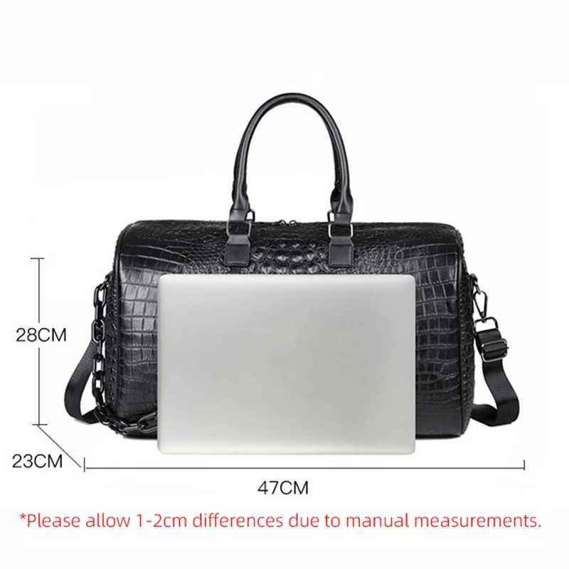 Large Capacity Travel Duffel Handbag Men Business Trip Waterproof Pu Sling Shoulder Bag Gym Fitness Sports Luggage Crossbody 240914