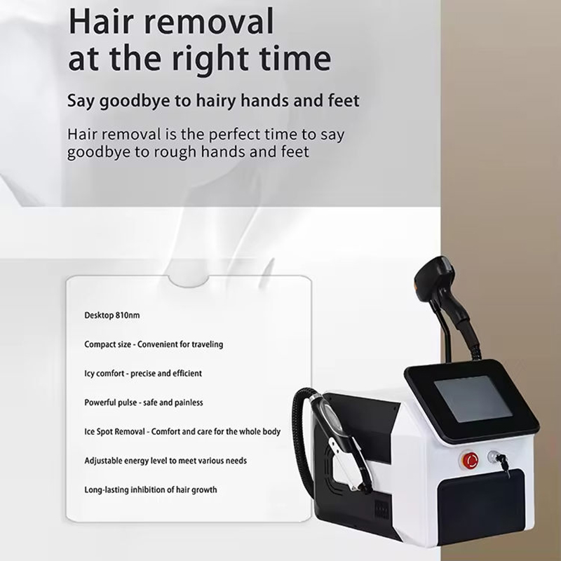 2025 New 808nm Portable Ice Titanium Diode Laser Pain-Free Depilation Permanent Hair Reduction Efficient laser Hair Removal Removal Machine for skin c