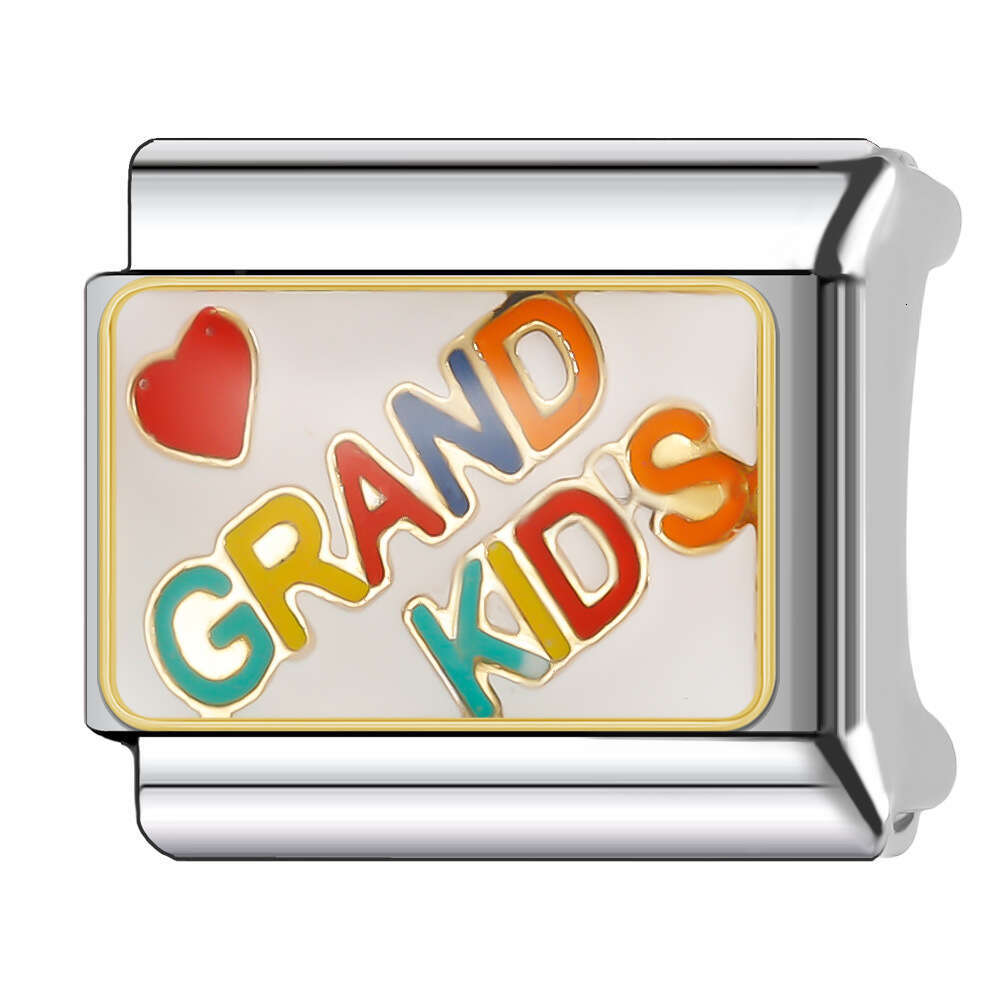 New Women's Gift Merry Christmas Bead Italian Charms Links Bangle Beads Fit 9mm Stainless Steel Bracelet Making DIY For Women Fashion Jewelry