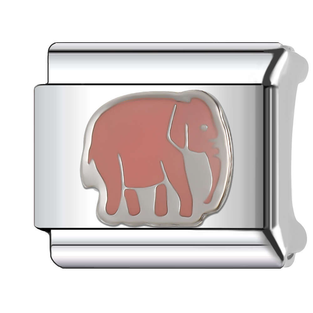 New Women's Gift butterfly Bead Italian Charms Links Bangle Beads Fit 9mm Stainless Steel Bracelet Making DIY For Women accessories Fashion Jewel