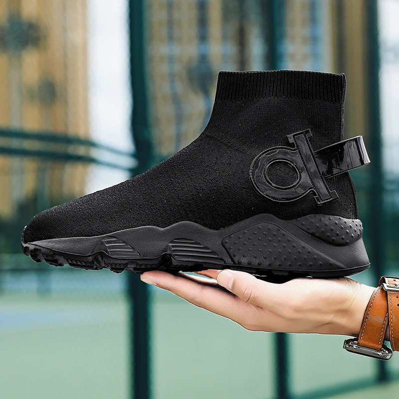 Skid-Proof Men's High Top Sneakers Luxury Designer Trainer Men's Summer Sports Shoes Men Designer Shoes Tenis Feminio Tennis
