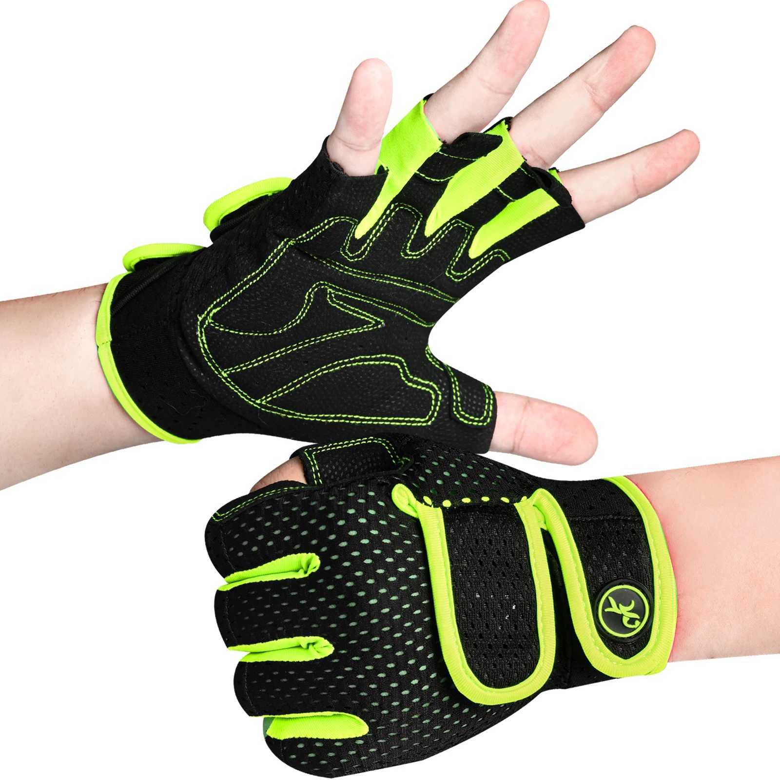 Gym Gloves for Men Women Weight Lifting Fitness Gloves Bodybuilding Training Workout Sport Exercise Gloves Spinning Bike Cycling Y240914