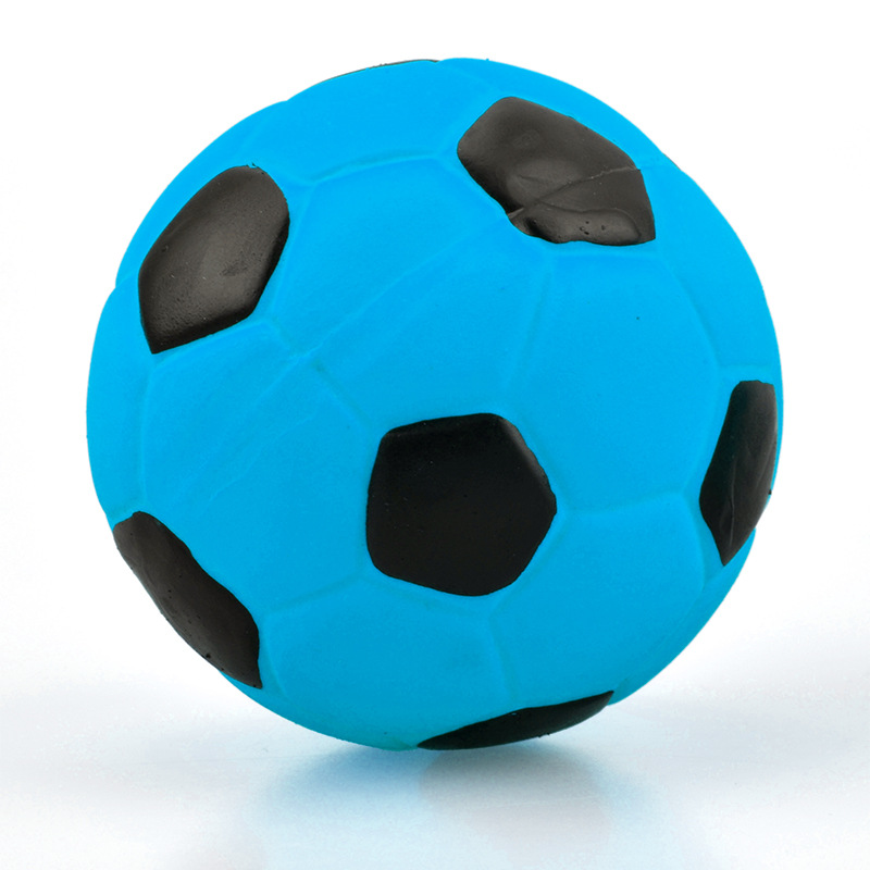 Factory Direct Sales Pet Latex Sound Soccer Soft And Bite Resistant Teeth Cleaning Toy Ball Wholesale