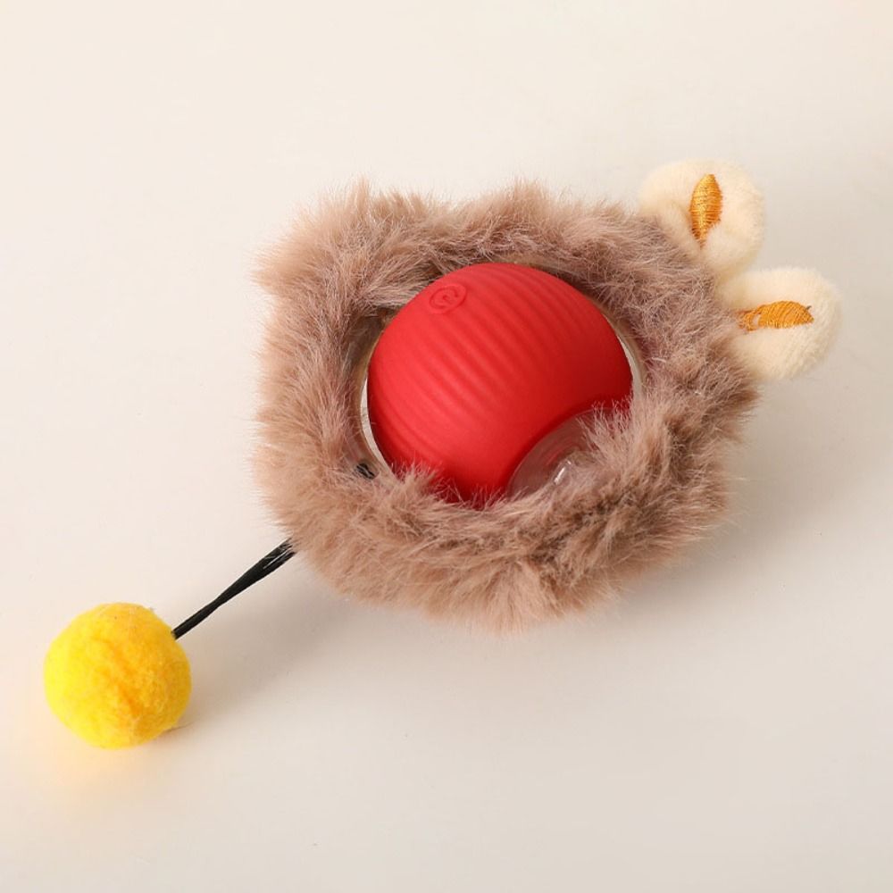Imitate Mouse Tail Smart Cat Toys Indoor Playing Gift Electric Cat Ball Toy Interactive for Cats Automatic Rolling Ball