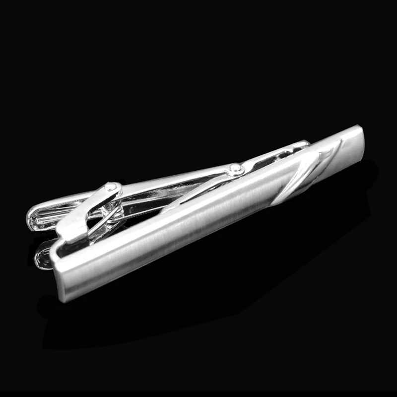 High quality mens and womens tie clip copper metal Classic black enamel clip business suit shirt accessories jewelry giftsX240914