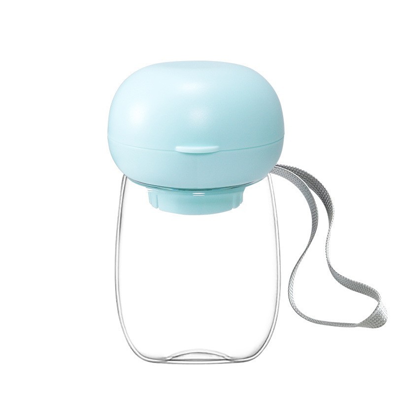 free shipping Lightweight Water Bottle 300ML Drinker Dispenser With Lanyard shroom Cups Pet Supplies Perfect For Hiking Traveling