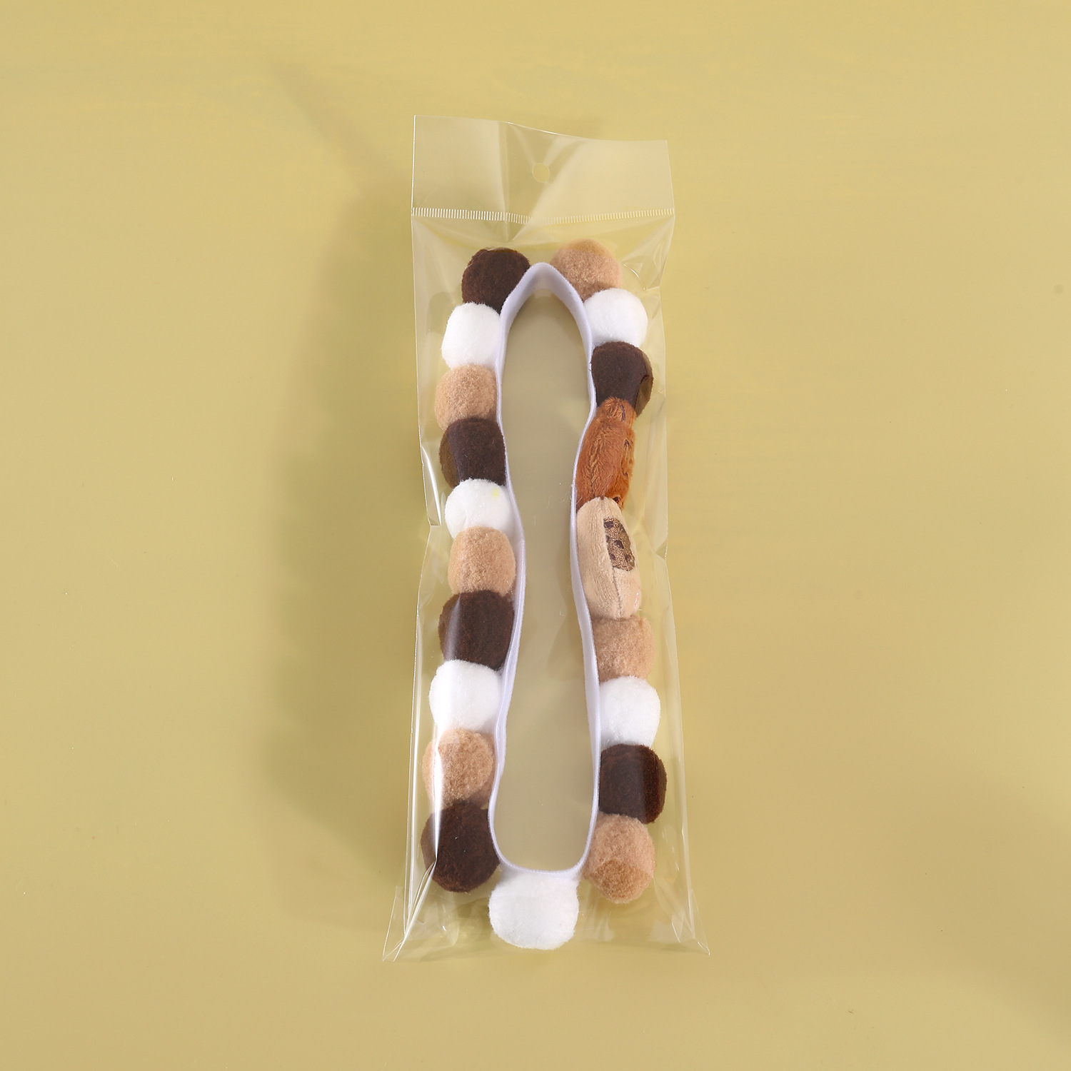 Plush Pet Collar Cat Shiba Inu Corgi Fado Cartoon Teddy Colorful Candy Ball Cat Collar Adjustable Neck Necklace Pets Decoration