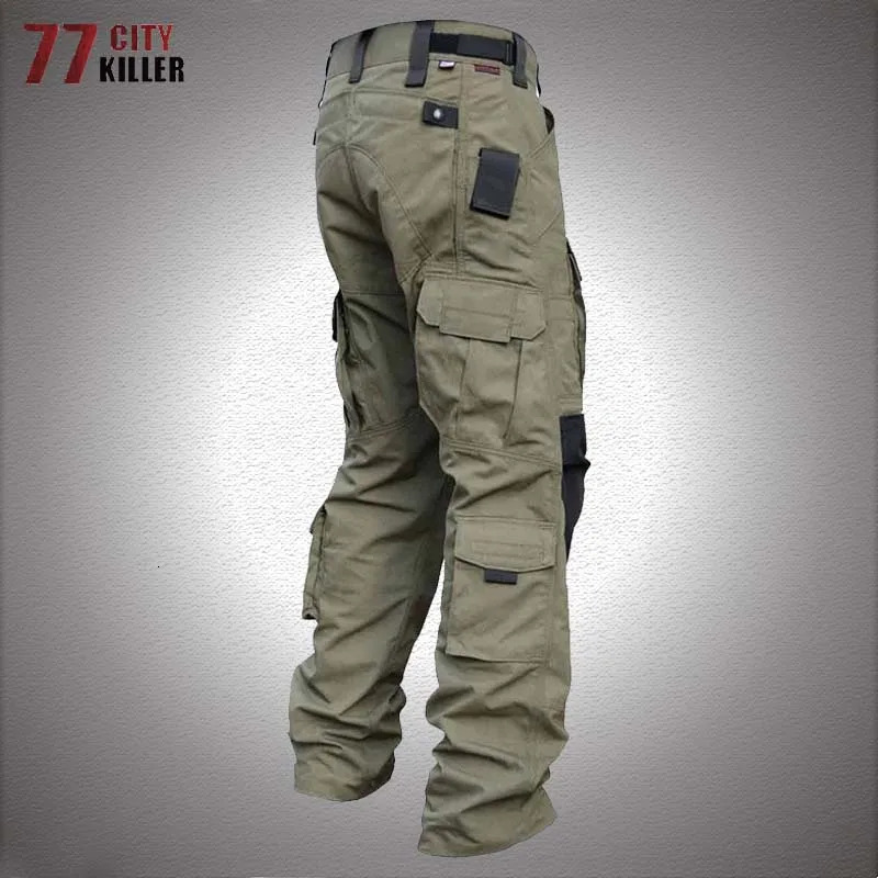 Intruder Tactical Pants Men Multi-Pocket Secret Service Army Combat Trousers Outdoor Wear-Resistant Hunting Cargo Pant