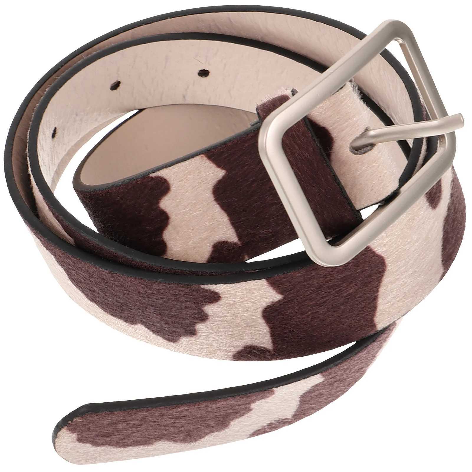 Cow Pu Belt Cowgirl Belts for Women Jeans Womens Print Accessories Pants Western WomanX240914