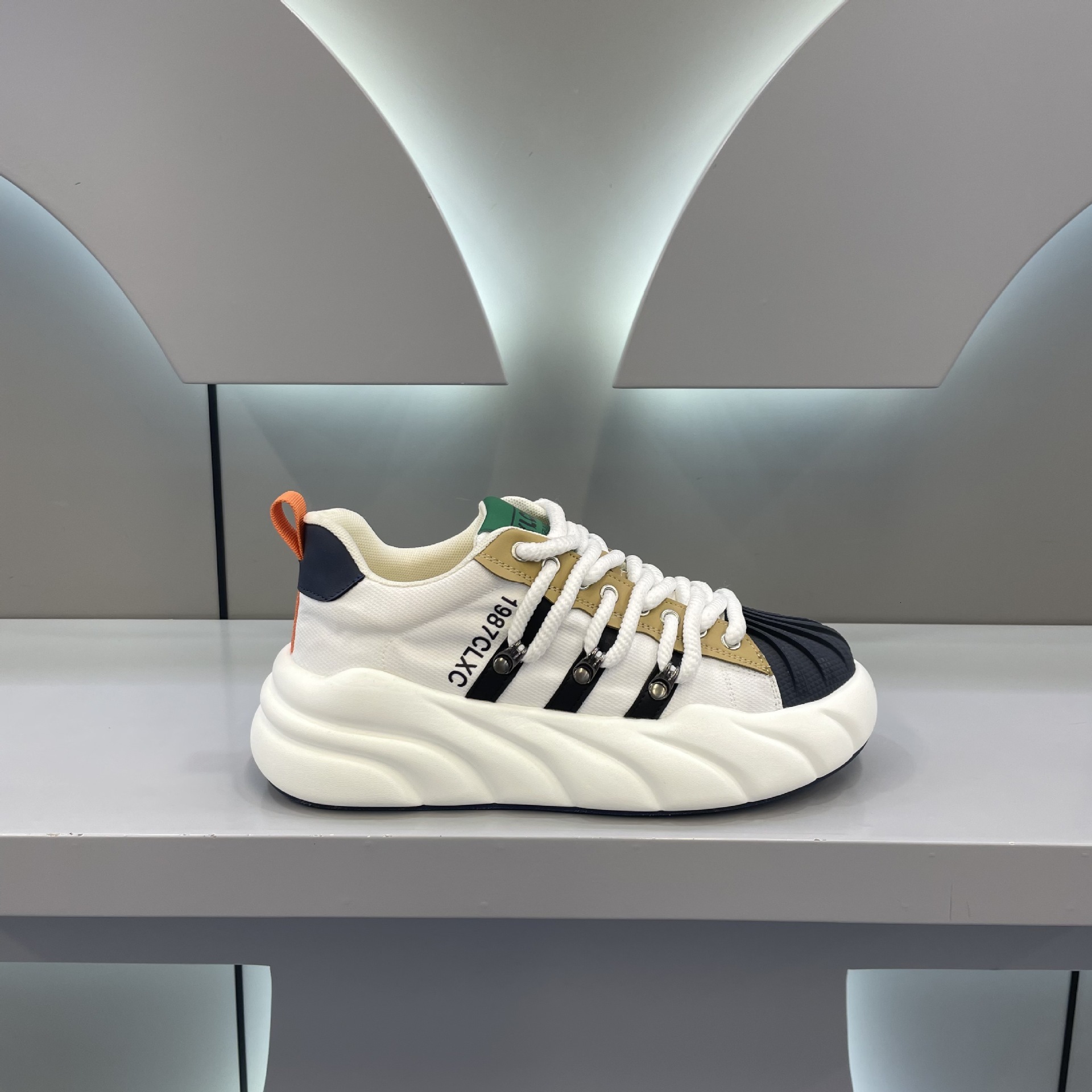 Ddmybear Fashionable Versatile Thick Soled Sports And Leisure Dad With Increased Height, Breathable Shell Head Trendy Men's Shoes Chinese Brand S