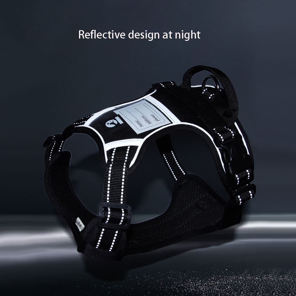 No Pull Dog Harness,Reflective Walking Dog Harness with Easy Control Handle Adjustable Breathable Soft Padded Dog Vest Harnesses