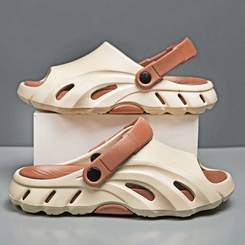 NEW Men's Outdoor Sandals Slippers Beach Comfortable Slides Soft Sole Clogs Men Casual Shoes Garden Shoes 2024 Men Beach Sandals