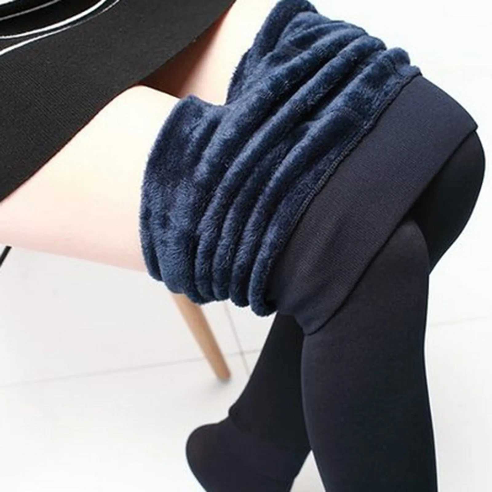 Women Legging Winter Extra Thick Warm Fleece Lined Thermal Stretchy Slim Skinny Leggings Pants Tights Vintage TrousersX240914