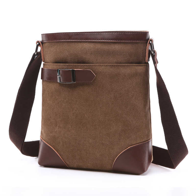 fashionable single shoulder crossbody bag versatile casual street style square solid color canvas single bag 240915
