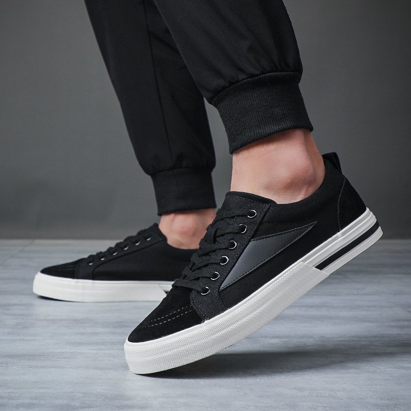 Men Luxury Casual Canvas Sneakers High Quality Skateboarding Shoes Lace Up Designer Shoes Vulcanized Sapatos Masculinos BD24009