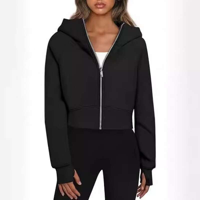 2024 Womens Hooded Zipper Short Casual Plus Veet Long Sleeved Sweatshirt Zip Up Y2k Mens Streetwear Designer Hoodie Men