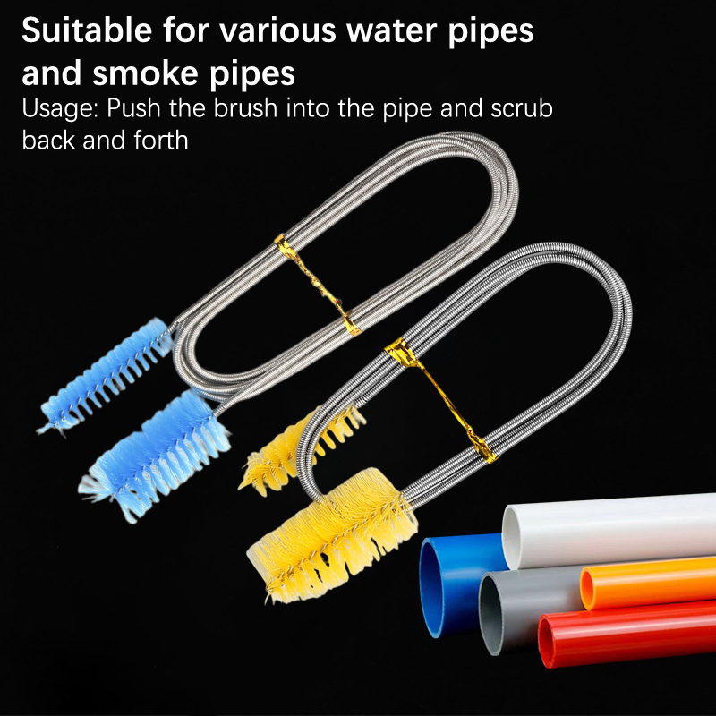 1PC 90/155/200cm Pipe Cleaning Brush Flexible Double Ended Hose Brush Pipe Clean Tool Aquarium Fish Tank Water Pump Accessories