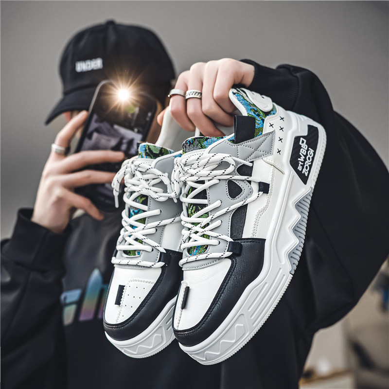 Mens 2024 Running Breathable Skateboard Shoes Chunky Comfy Soft Casual Sneakers Men Tenis Mascuo Footwear Male 0348