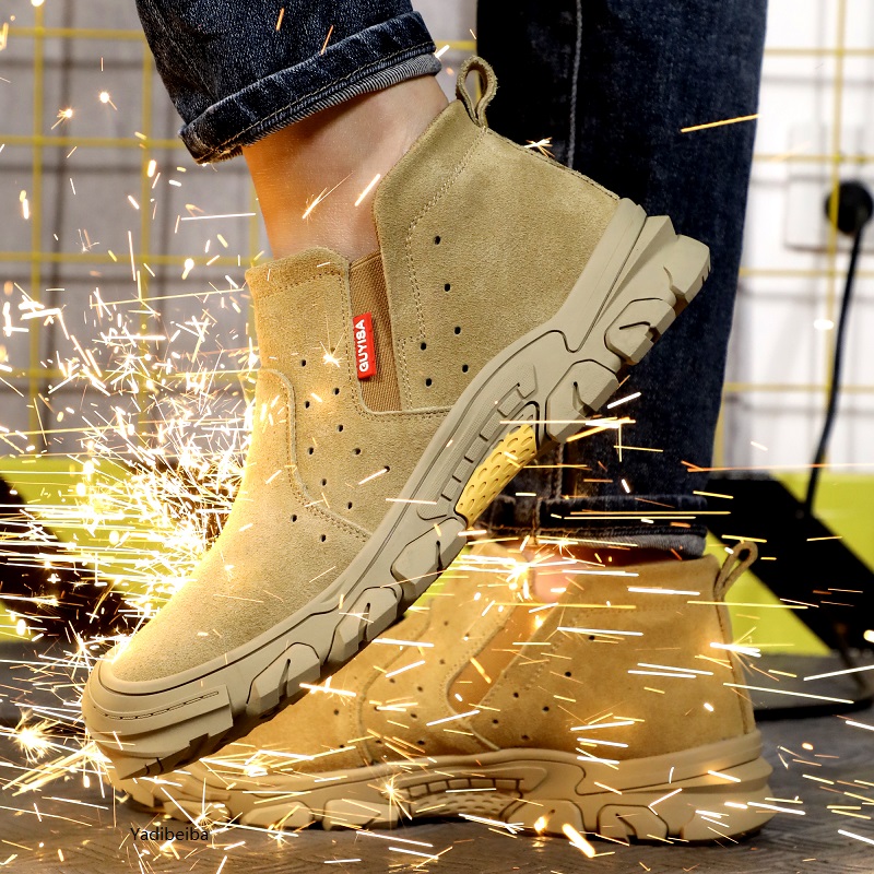Welder Indestructible Steel Toe Safety Shoes Men Puncture-Proof Sneakers Anti-Slip Work Boots e61f