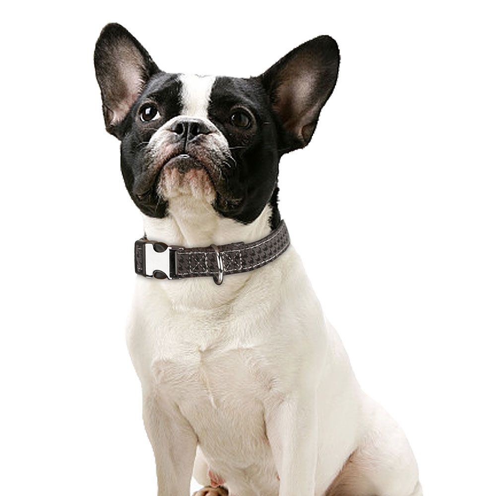 Fashion Plaid Dog Collars, Comfortable and Breathable Adjustable Pet Collars Three Sizes for Large, Medium Dogs Puppy and Cats