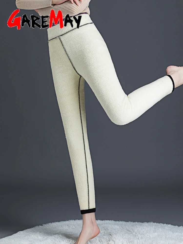 Cashmere Leggings High-Waisted Tights Womens Leggings Warm Velvet 2024 Slimming Warm Leggings for Women 5XlX240914