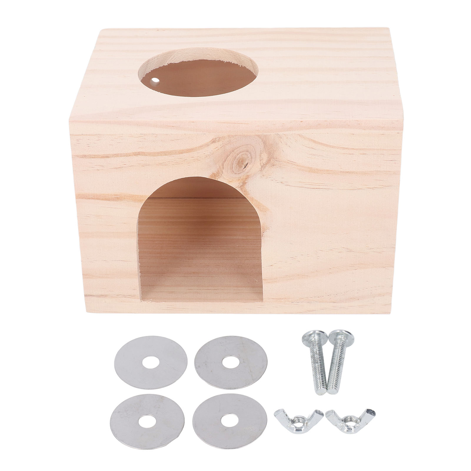 Small Animal Hideout House for Guinea Pigs, Tiny Wood House, Bite Resistance, Ventilated Eco Friendly