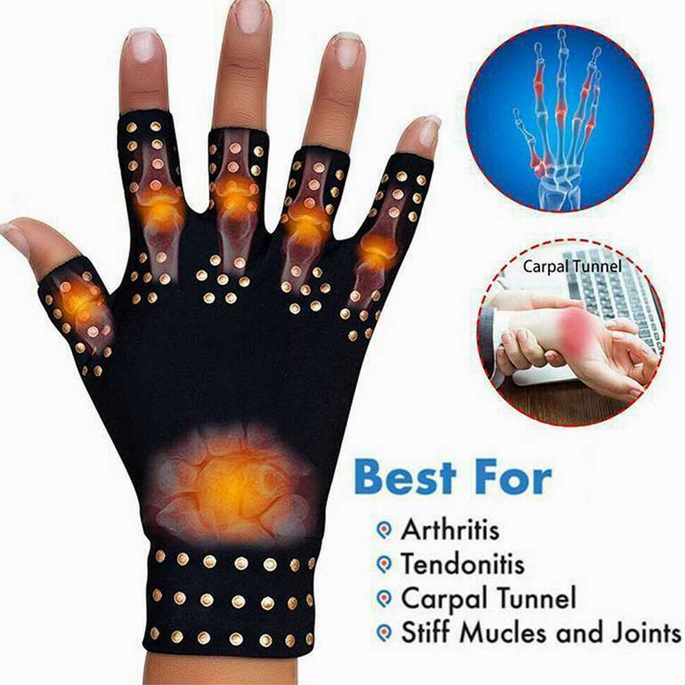 Wrist Support 1Pair Magnetic Anti Arthritis Health Compression Therapy Gloves Rheumatoid Hand Pain Relief Hand Wrist Brace Corrector z240913