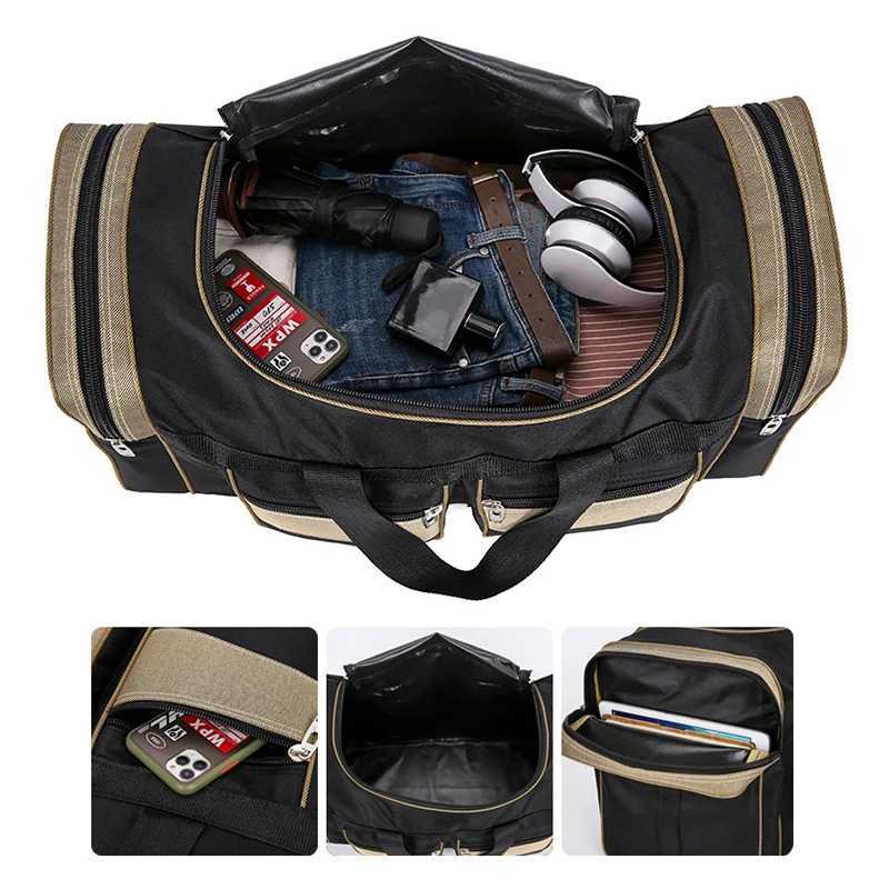 Travel Bag Large Capacity Outdoor Sports Fitness Handbag Business Training Shoulder Men Women Duffel Luggage Storage Bags Y68a 240914