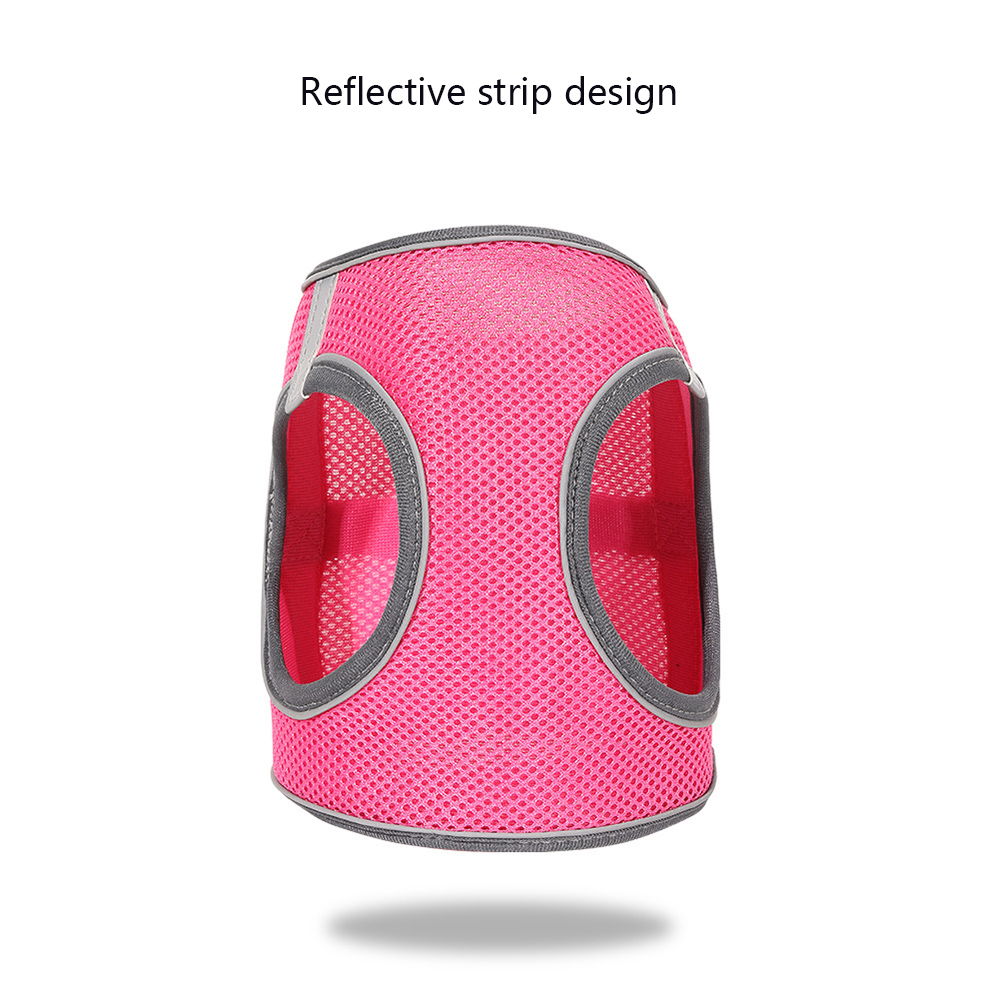 Pet Harness and Leash Set Vest-type Dog Harness Small & Medium Dogs Reflective Anti-breakaway Mesh Breathable Cat Chest Harness