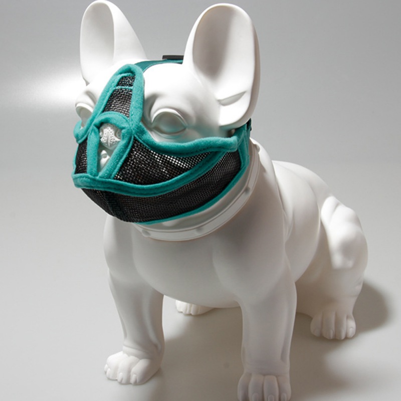 Short Snout Pet Dog Muzzles Adjustable Breathable Mesh French Bulldog Pug Mouth Muzzle Mask Anti Stop Barking Supplies