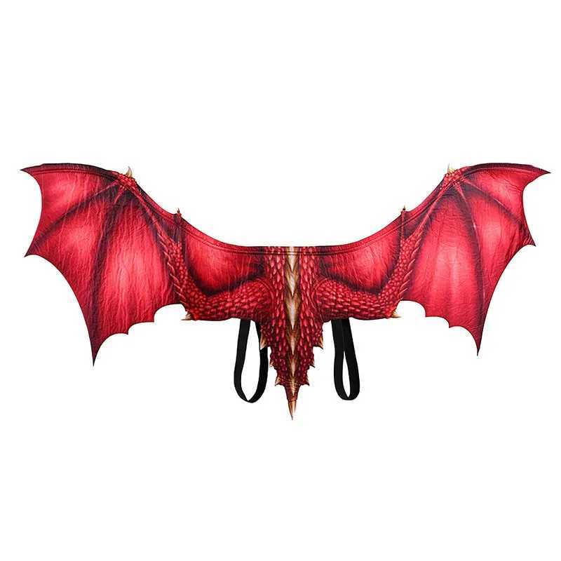 Adult Halloween Decoration Carnival Party Animal Costume Dragon Role Playing Makeup Facial Mask and Wings W240914