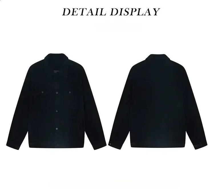 Winter Fashion Jacket Mens Lapel Autumn and Corduroy Retro Slim Fitting for Business Office Use 240912
