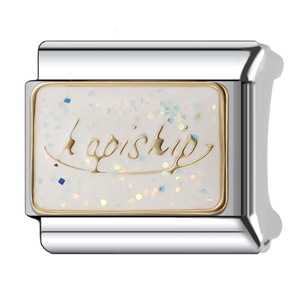 New Women's Gift Merry Christmas Bead Italian Charms Links Bangle Beads Fit 9mm Stainless Steel Bracelet Making DIY For Women Fashion Jewelry