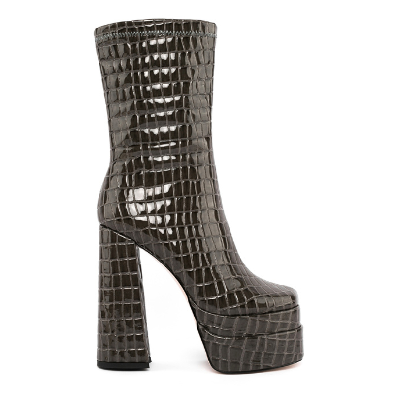 Brand Design Super High Heel Banquet Women's Double Waterproof Platform Party Show Wedding Large 34-43 Winter Autumn Boots dcd0 b573