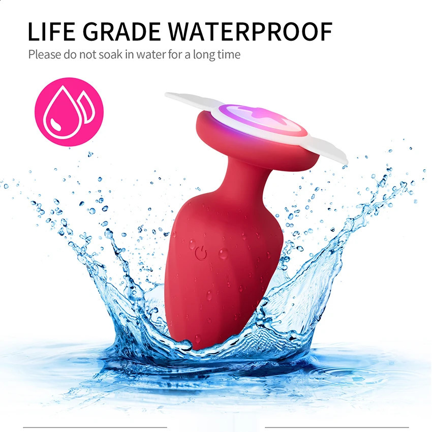 Led Anal Vibrator Plug For Women Men Wireless Remote Sex Toys Male Prostate Massage Vagina Vibrator Anus Butt Plug Adults Goods 240914