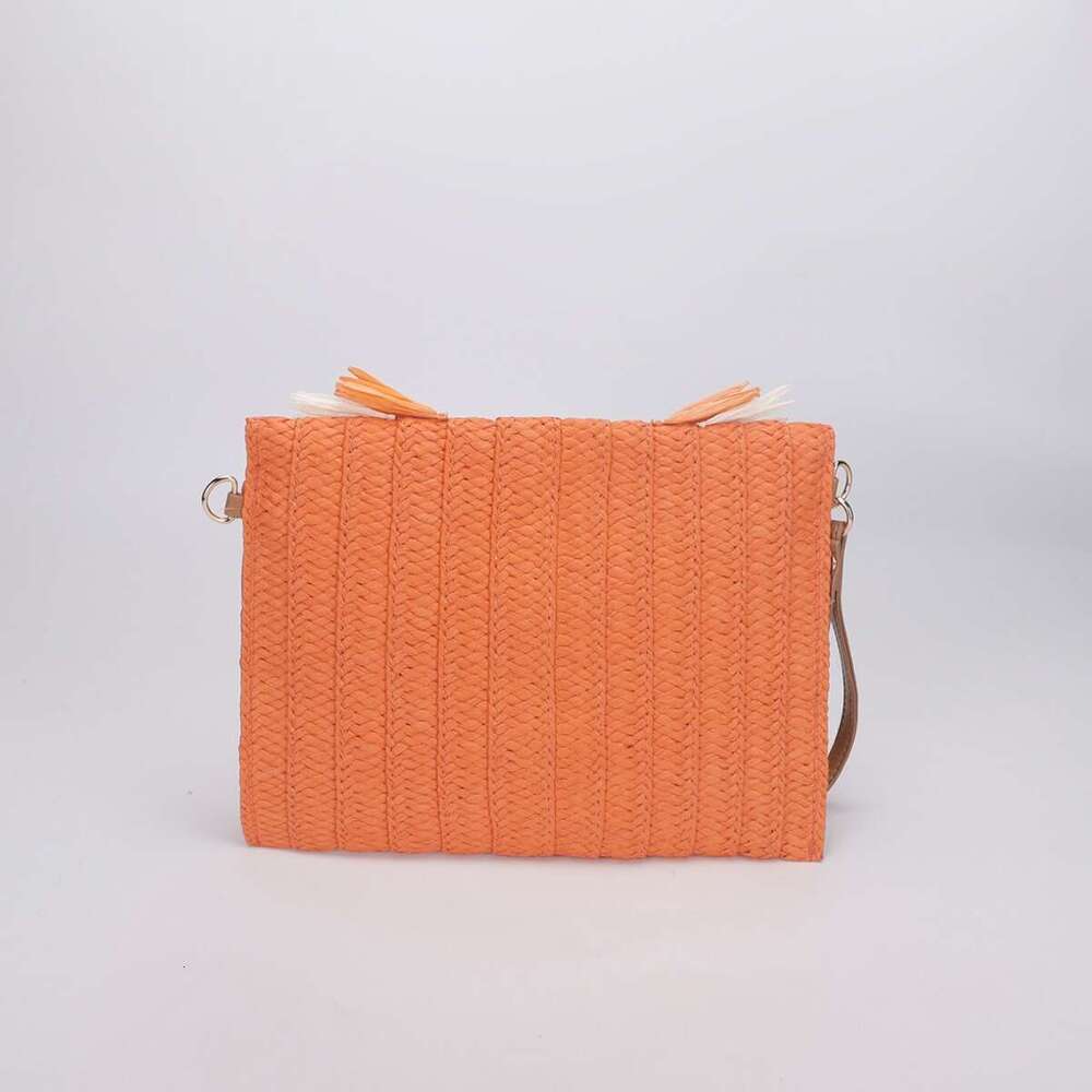 AMZZ High end handbag 2024 new paper grass woven crossbody bag, niche women's shoulder bag