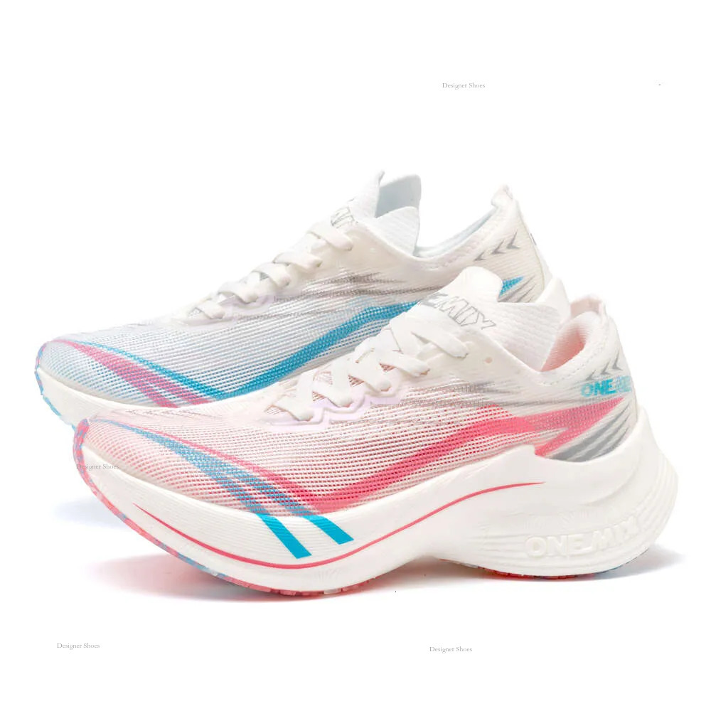 Carbon Full Palm Plate Marathon Running Shoes Women's Professional Physical Test Running Shoes Male Students Summer Non-Slip Super Light Rebound 