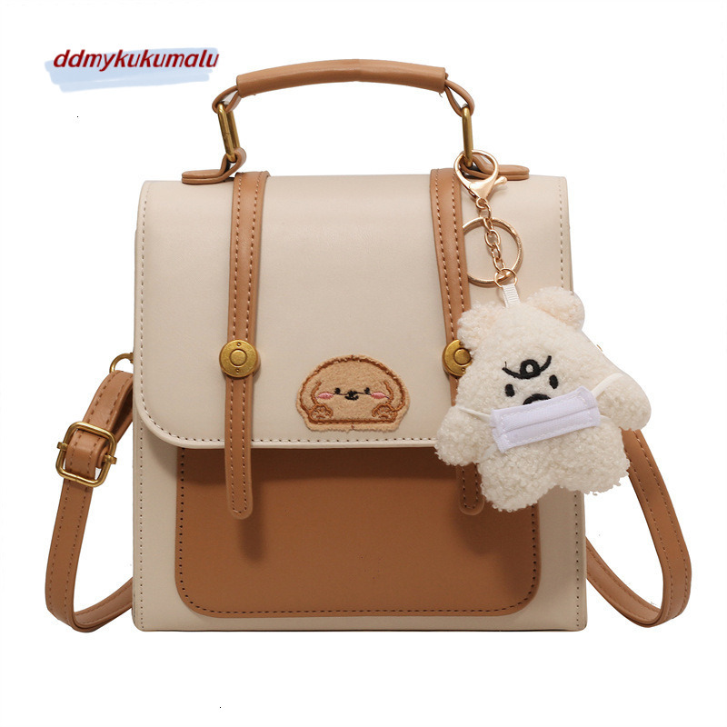 Cute texture women's backpack 2023 new trendy, casual, and versatile dog pattern portable small pendant bag H729#32 65a53
