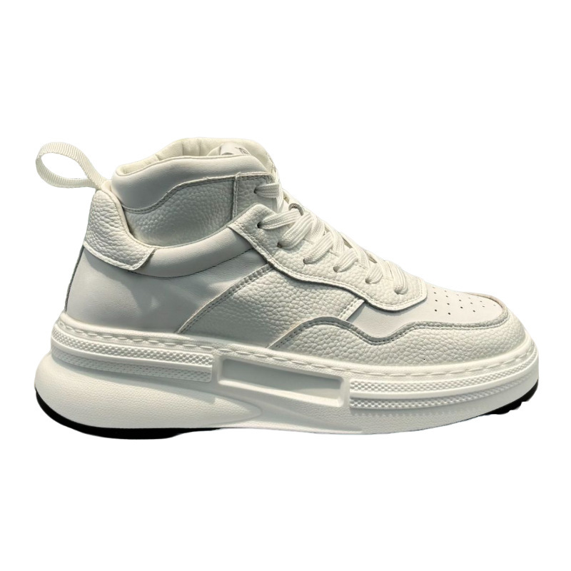 Ddmybear Spring And Autumn Men's Casual Sports Board Fashionable Inner Height Increase Thick Bottom Leather Shoes For Male Students Chinese Brand