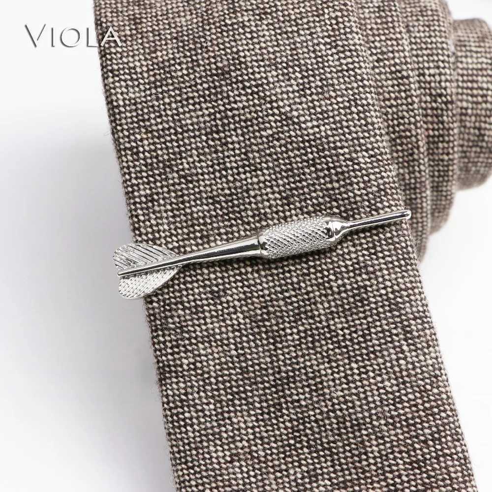 Mens toolbox luxury cool weapon clip copper stainless steel metal clip sword gun anchor tie mens neck buckle gift accessories W240914