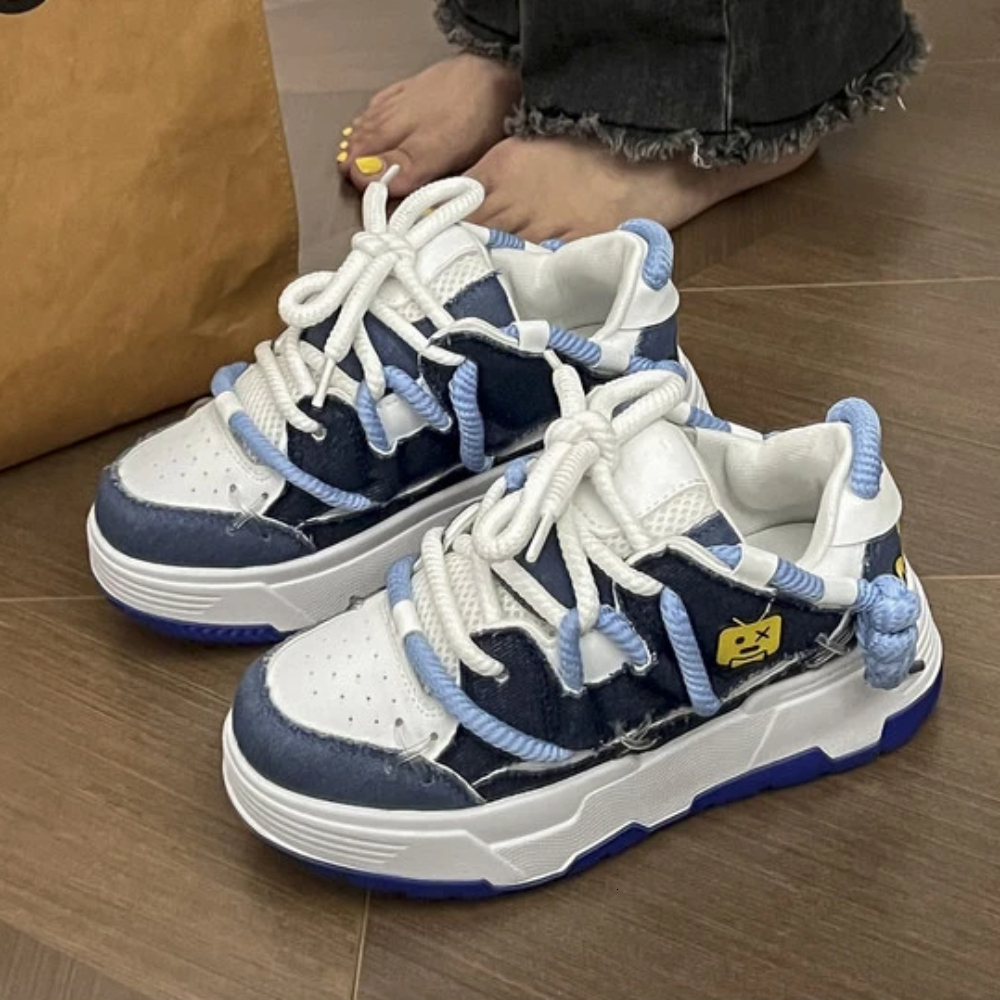 Fashion Platform Sports Women Summer New Sneakers Wide Sole Designer Shoes atos De Mujer