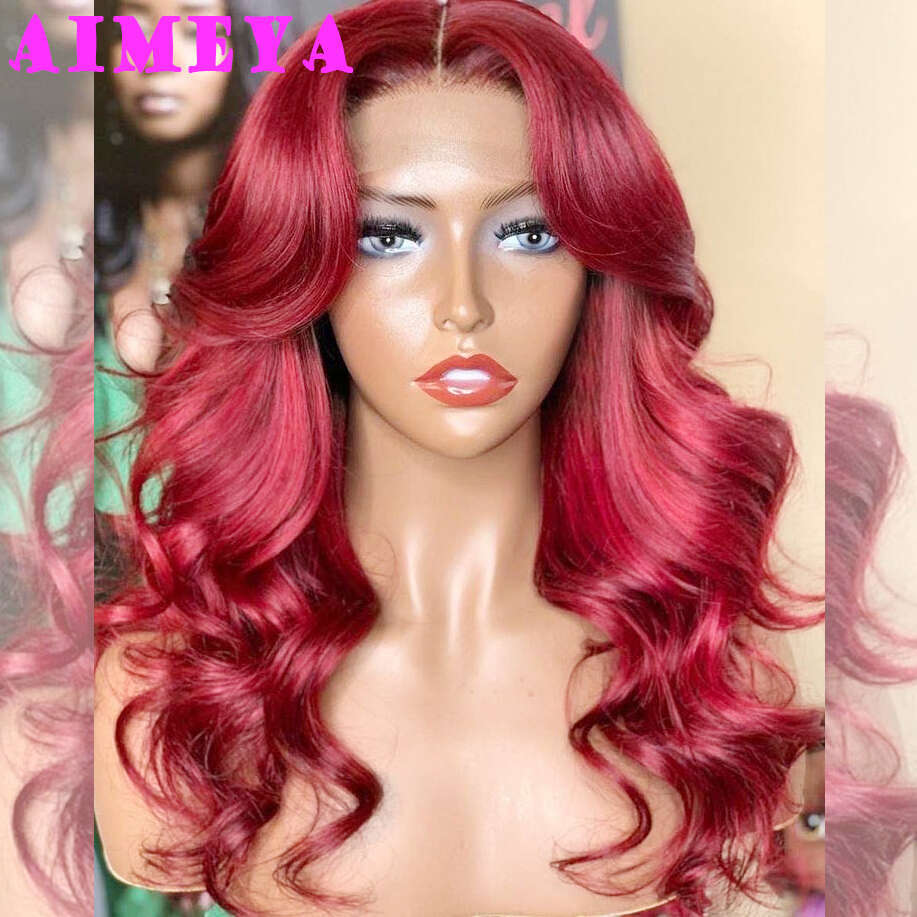 AIMEYA 613 Blonde Short Wave Daily Use Synthetic Lace Front Wigs For Women Heat Resistant Gloden Bob Wig